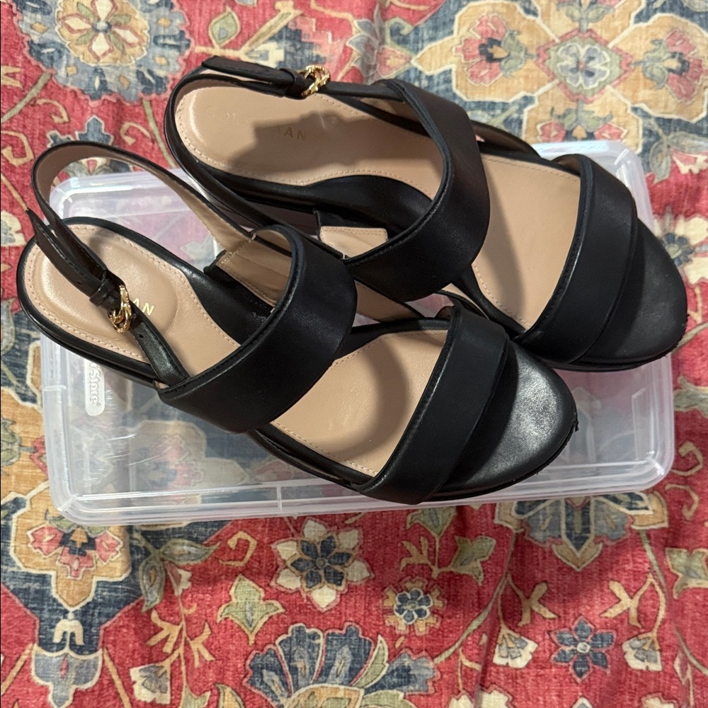 Elegant Black Cole Haan Grand Women's Sandals